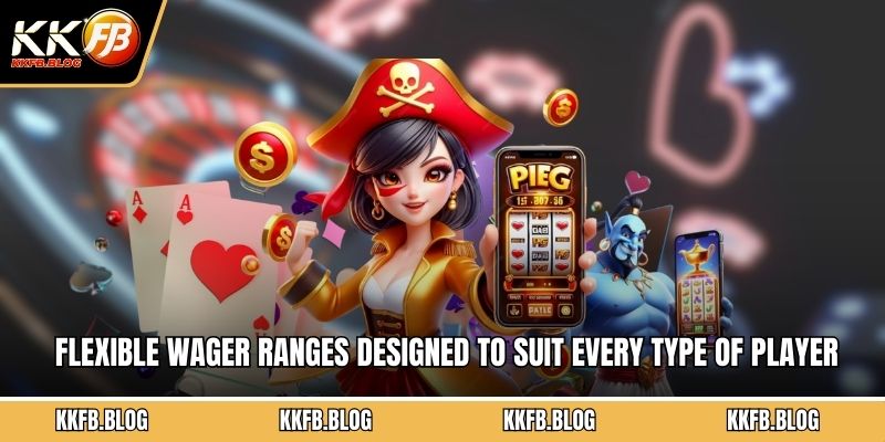 Flexible wager ranges designed to suit every type of player