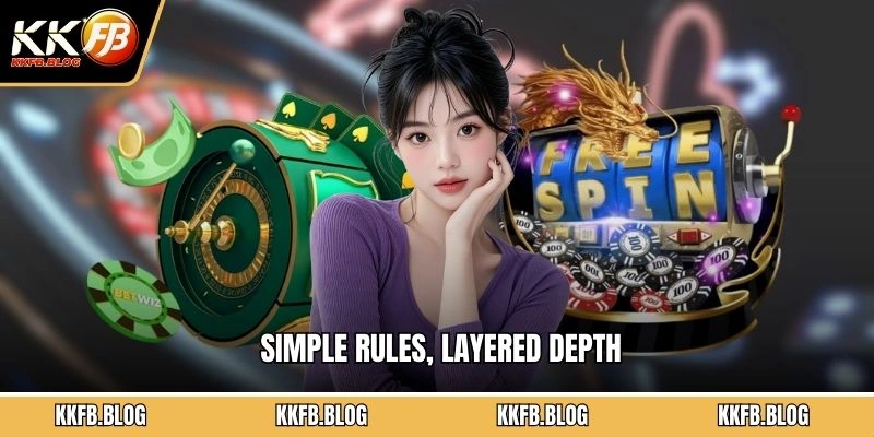 Simple rules, layered depth