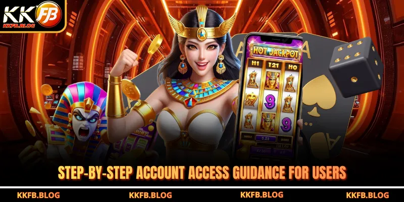 Step-by-step account access guidance for users