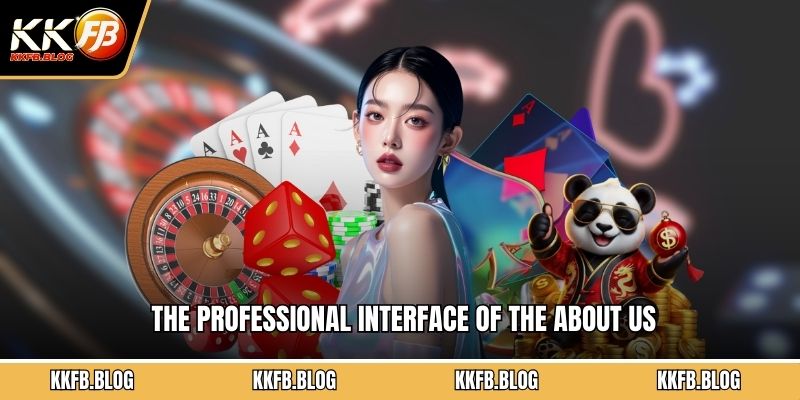 The professional interface of the About us
