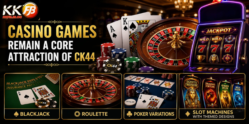 Casino games remain a core attraction.