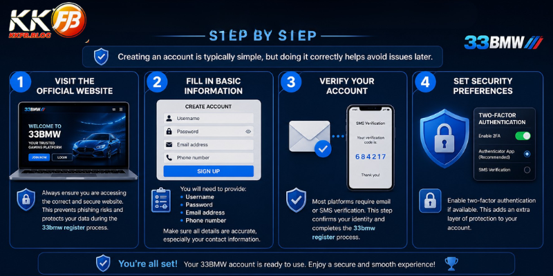 How to Complete 33bmw Register Step by Step